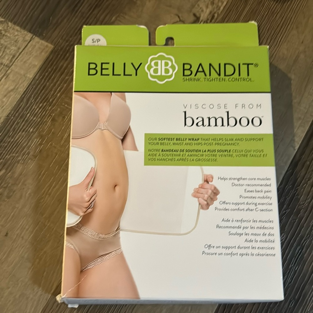 Belly Bandit Bamboo Belly Wrap Natural S/P
